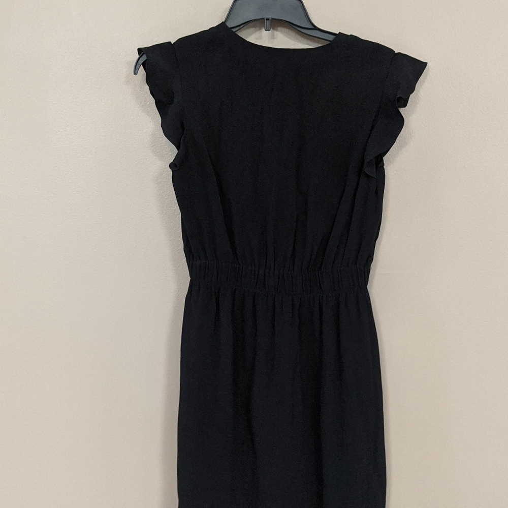 Kate Spade Black Dress Flutter Sleeve Dress - Picture 13 of 14